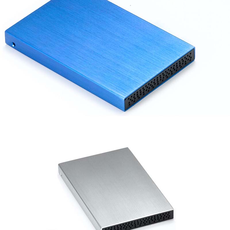 High heat dissipation aluminum material 2.5-inch USB2.0 TO SATA hdd or SSD enclosure support 2TB large capacity 480Mbps speeds